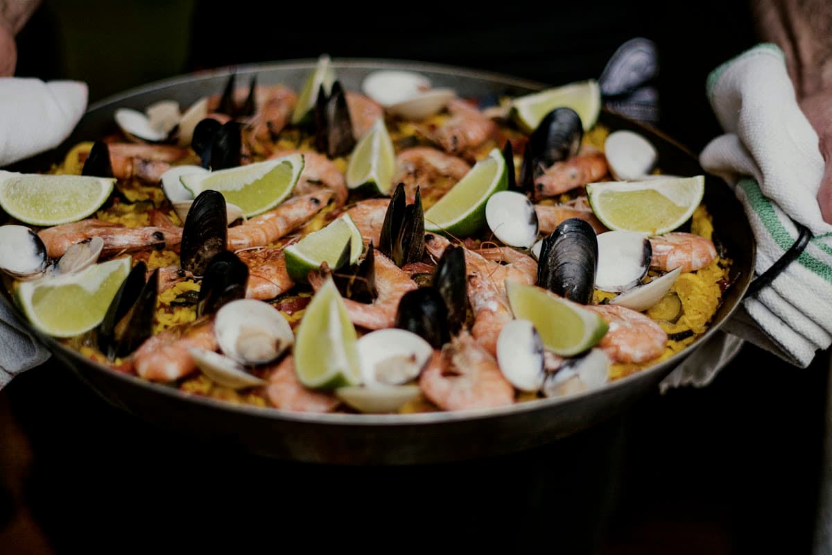 Paella royale aux fruits de mer