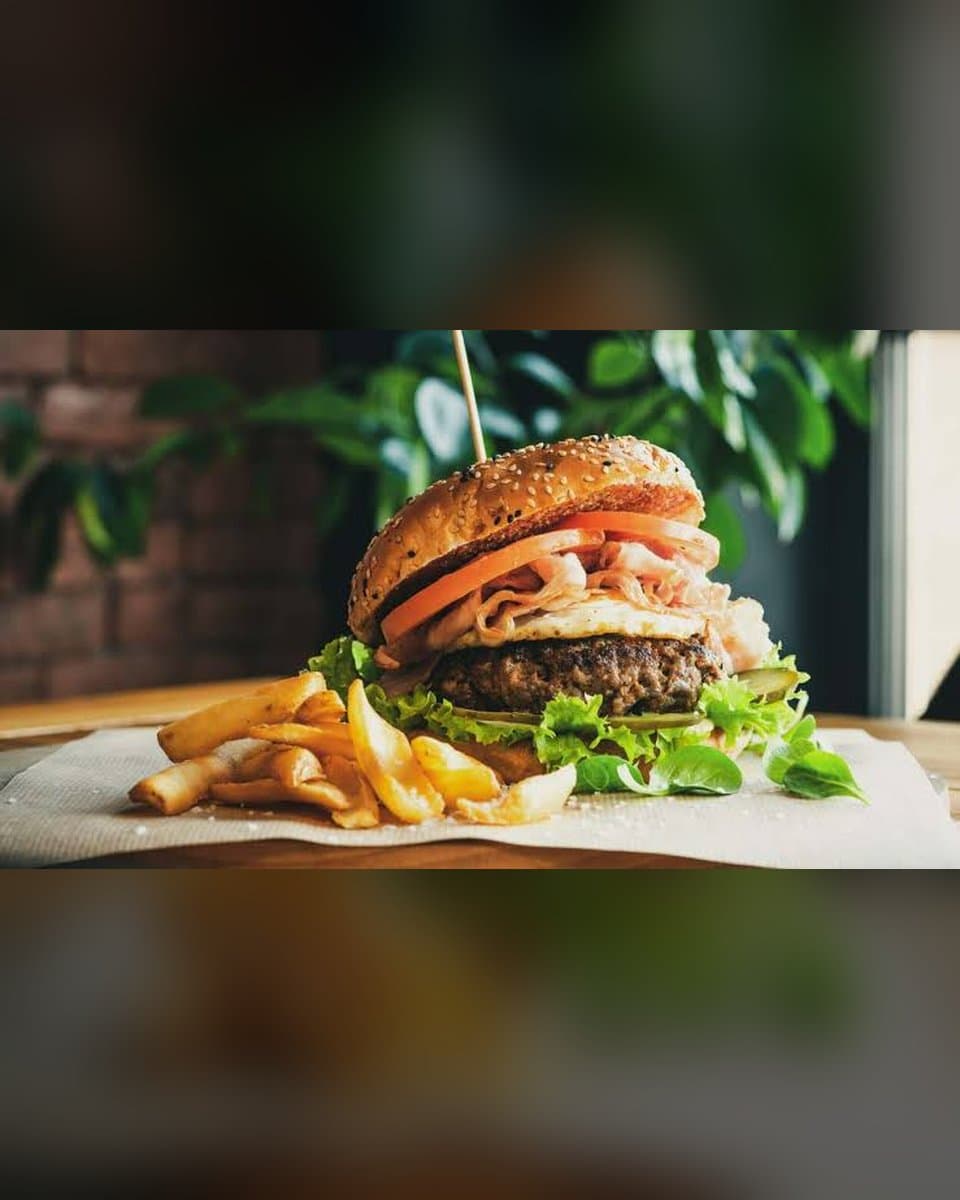 Burger maison et frites